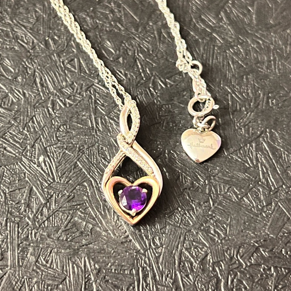 Hallmark Silver and Gold Infinity Heart Necklace